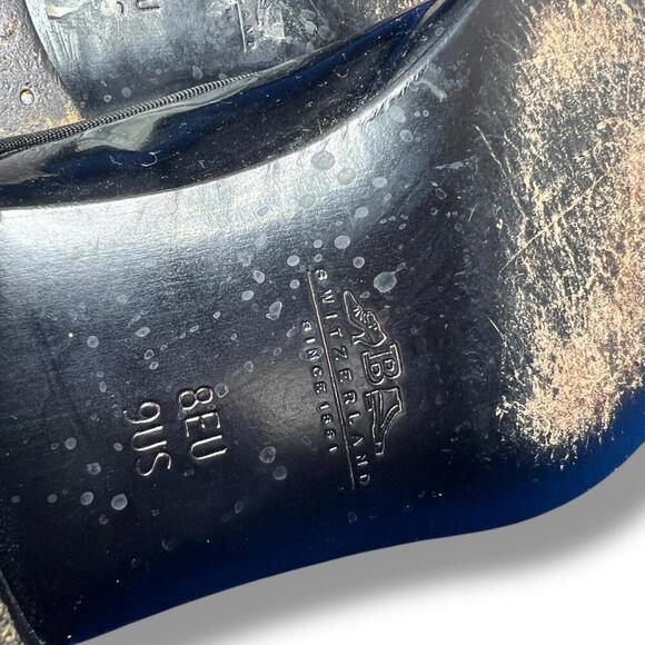 Bally Men’s Patent Leather Derby Shoes 9 US / 8 EU Black Made in Italy Switzerla - Picture 11 of 12